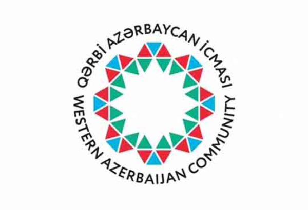 Qərbi Azərbaycan İcması avropalı parlamentarilərin ittihamlarını qınayıb